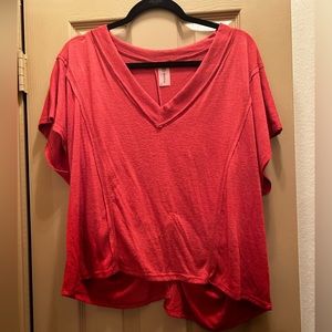 Orange AS Revival Open-Back Workout Top